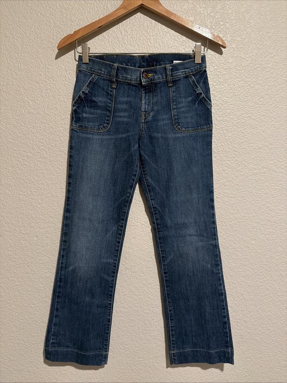 Lucky Brand Boho Coastal Cottage Straight Leg Jeans Girls 14 27 X 27